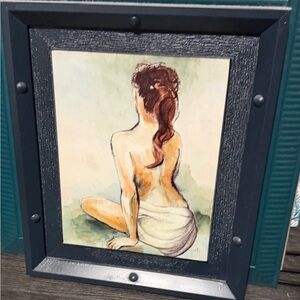 Framed Home Art Print - Woman in Neutral Tones 8x10